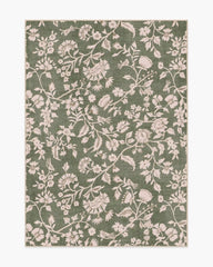 Brenna Olive Green & Cream Rug