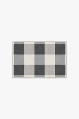 Buffalo Plaid Black & White Rug