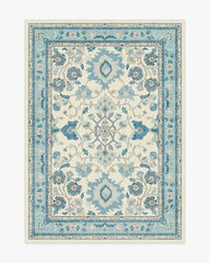 Calabria Cream & Light Blue Rug