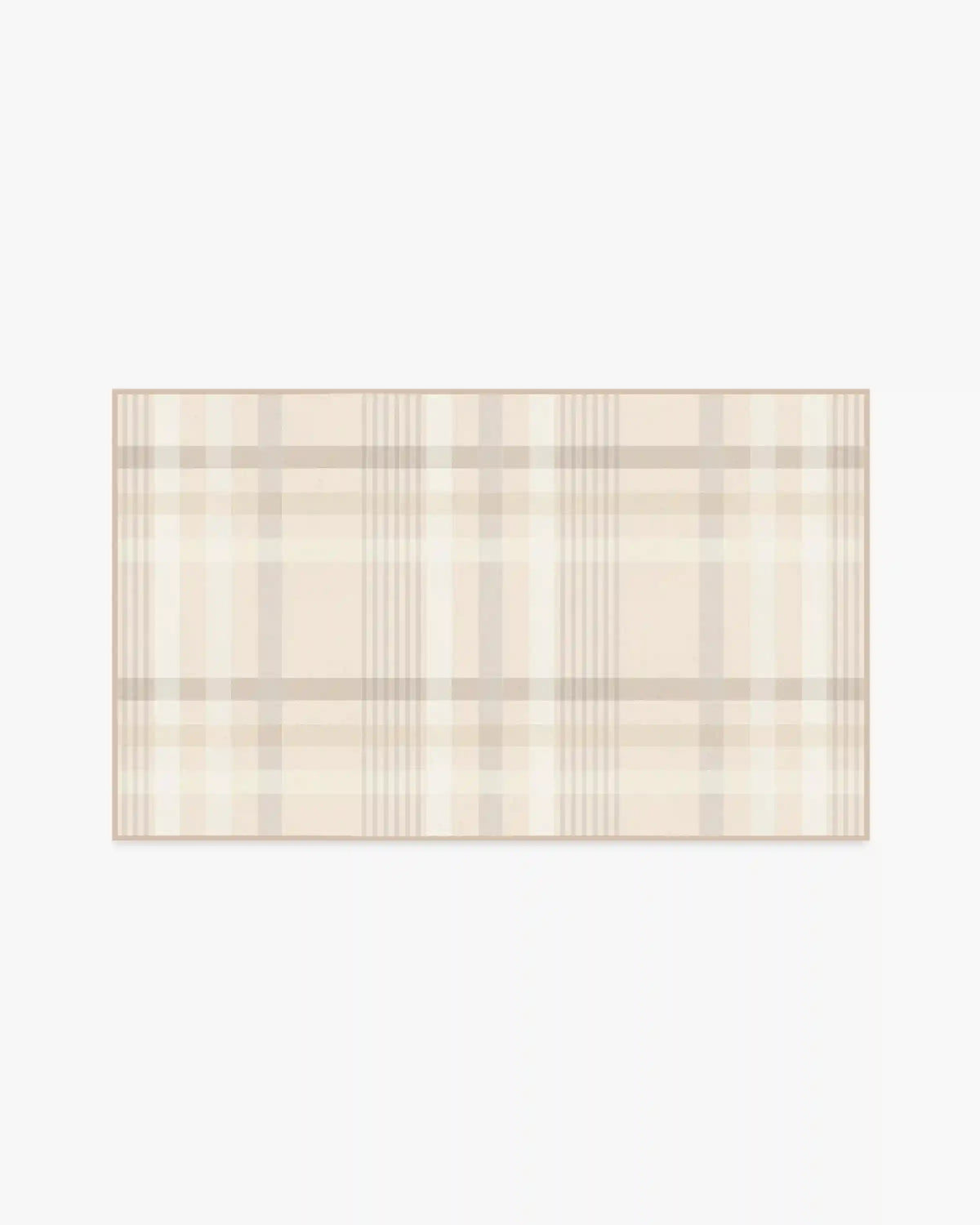 Charming Plaid Neutral Rug