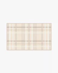 Charming Plaid Neutral Rug