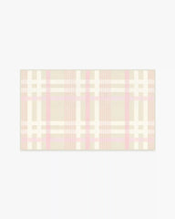 Charming Plaid Pink Rug