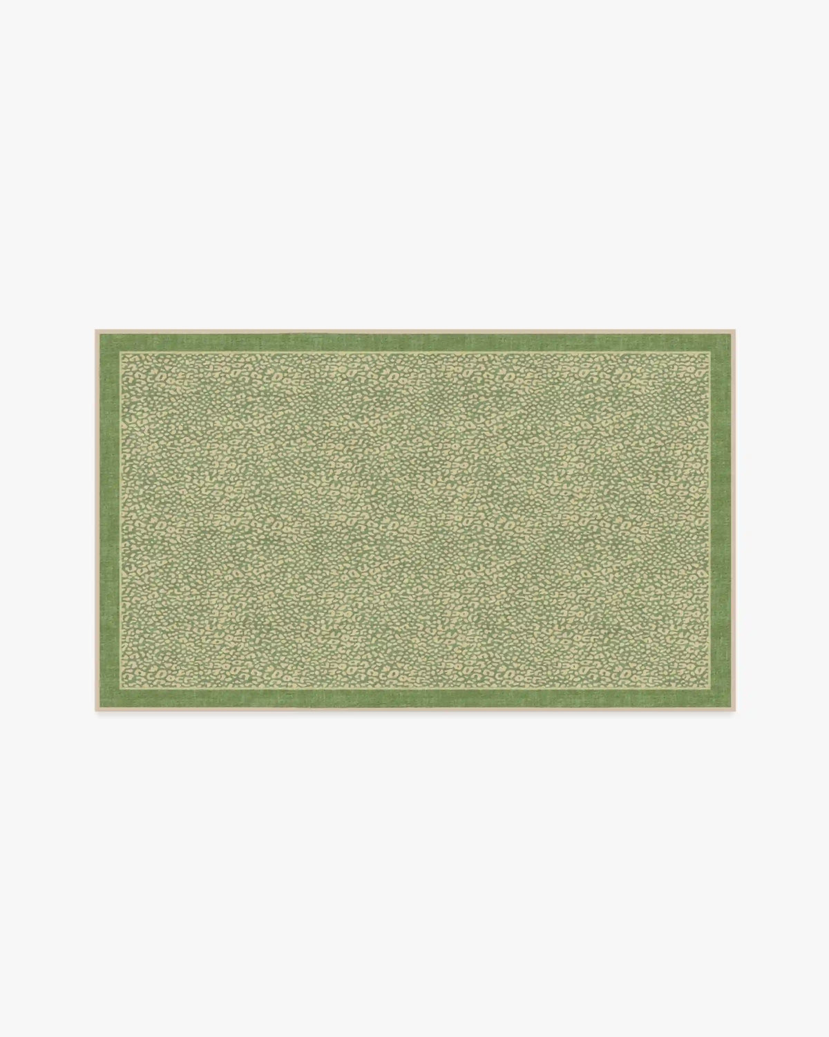 Cheeky Cheetah Green Rug