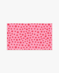 Dancing Dots Pink & Red Rug