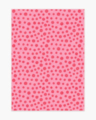 Dancing Dots Pink & Red Rug