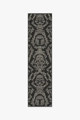 Dark Side Damask Charcoal Rug
