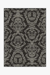 Dark Side Damask Charcoal Rug