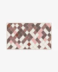 Diamond Mosaic Terracotta Rug