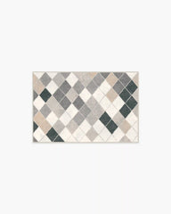 Diamond Mosaic Warm Grey Rug