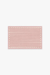 Dot Border Pink Rug