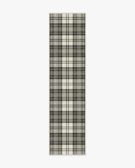 Dress Stewart Tartan Black & Ivory Rug