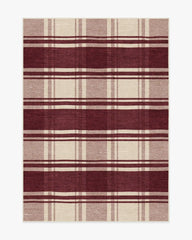 Easton Plaid Burgundy Rug