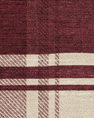 Easton Plaid Burgundy Rug