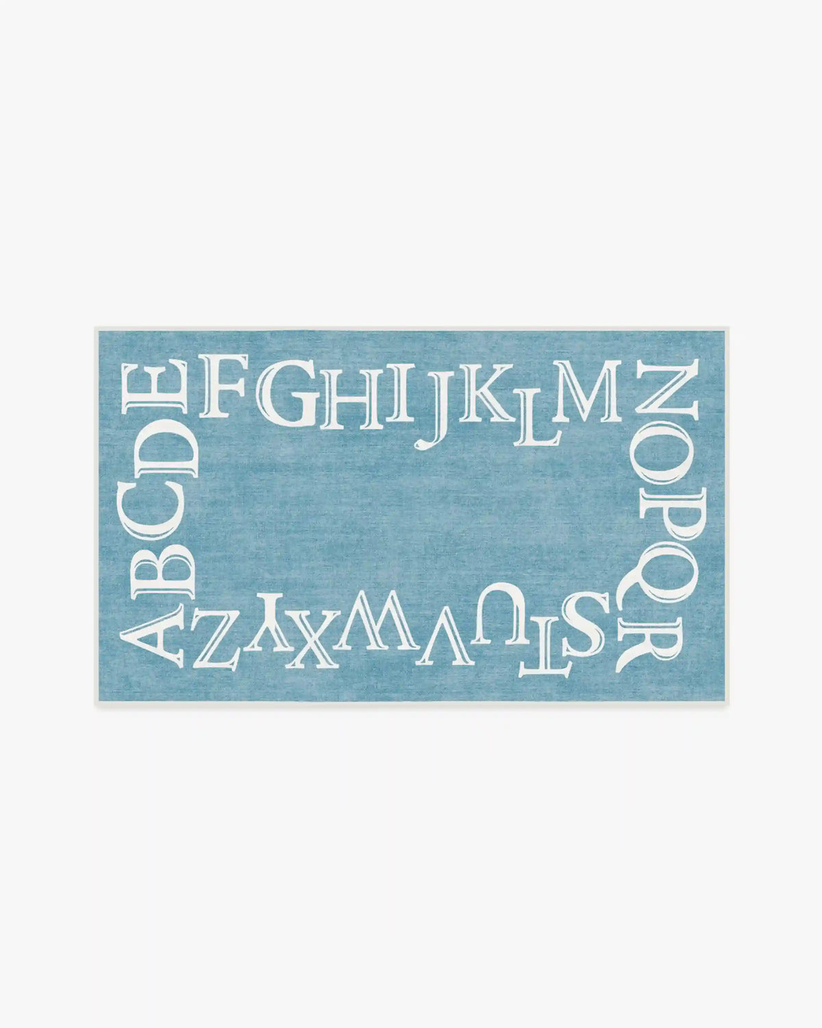 Easy as ABC Slate Blue Rug