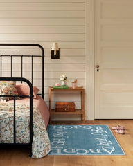 Easy as ABC Slate Blue Rug