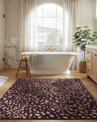 Fawn Burgundy Rug