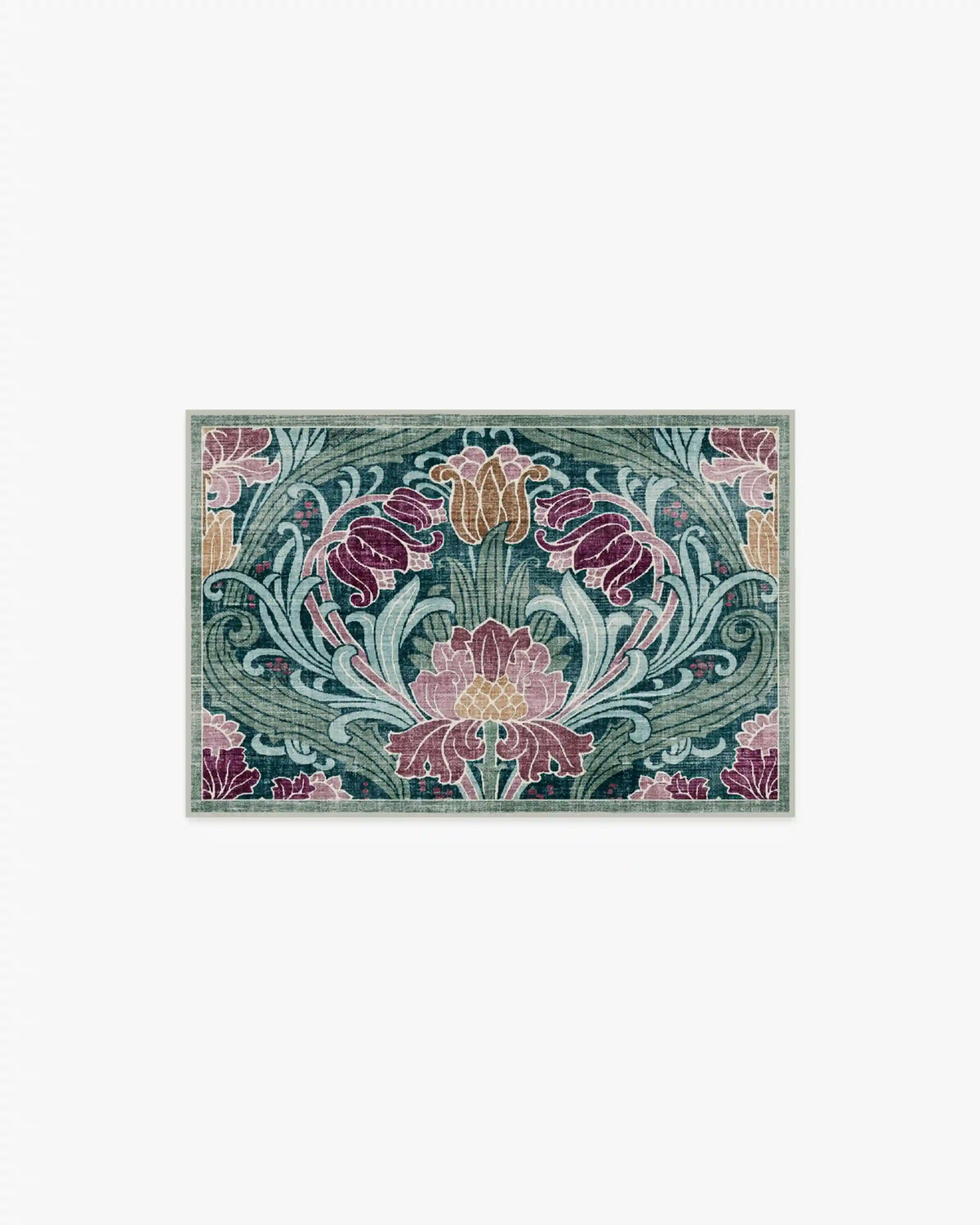 Flourish Teal Rug by Liberty