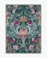 Flourish Teal Rug by Liberty