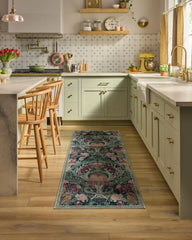 Flourish Teal Rug by Liberty