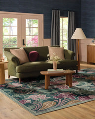 Flourish Teal Rug by Liberty