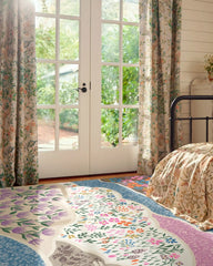 Flower Fields Pastel Multicolor Rug