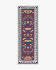 Flutterby Burgundy Rug by Iris Apfel