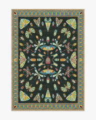 Flutterby Charcoal Rug by Iris Apfel