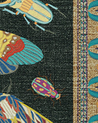 Flutterby Charcoal Rug by Iris Apfel