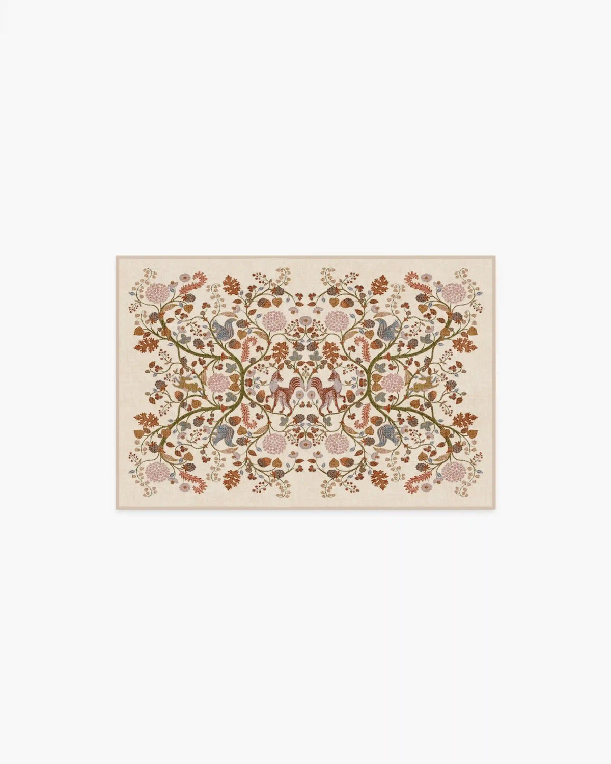 Foxglove Forest Cream Multicolor Rug