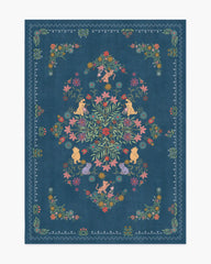 Friendship Garden Blue Multicolor Rug