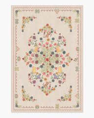 Friendship Garden Cream Multicolor Rug