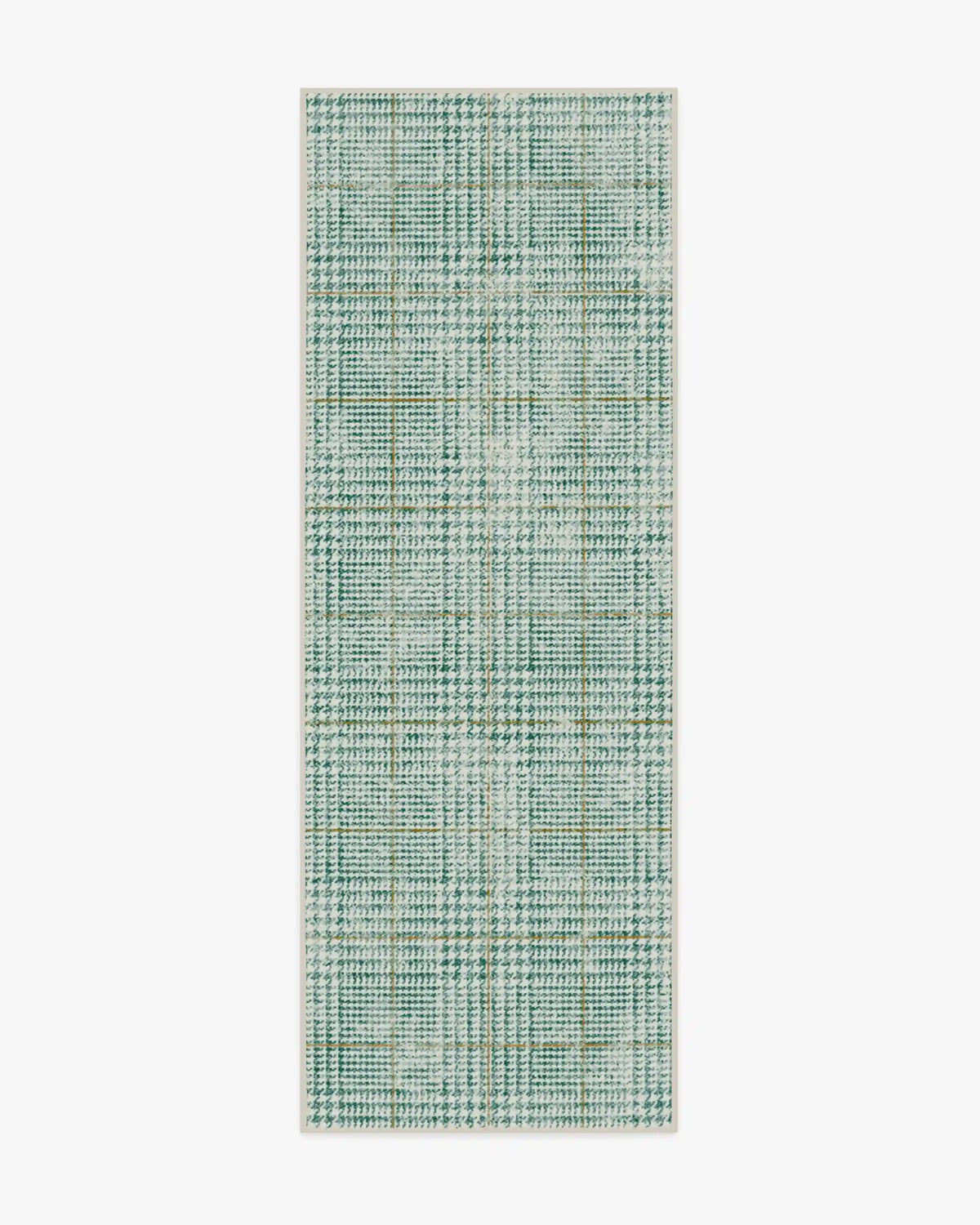 Glen Plaid Green & Gold Rug