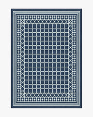 Palm Beach Navy Rug by Gray Malin