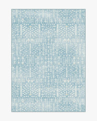 Palmetto Coastal Blue Rug by Gray Malin