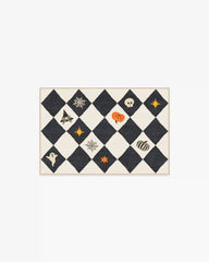 Halloween Harlequin Ivory & Charcoal Rug