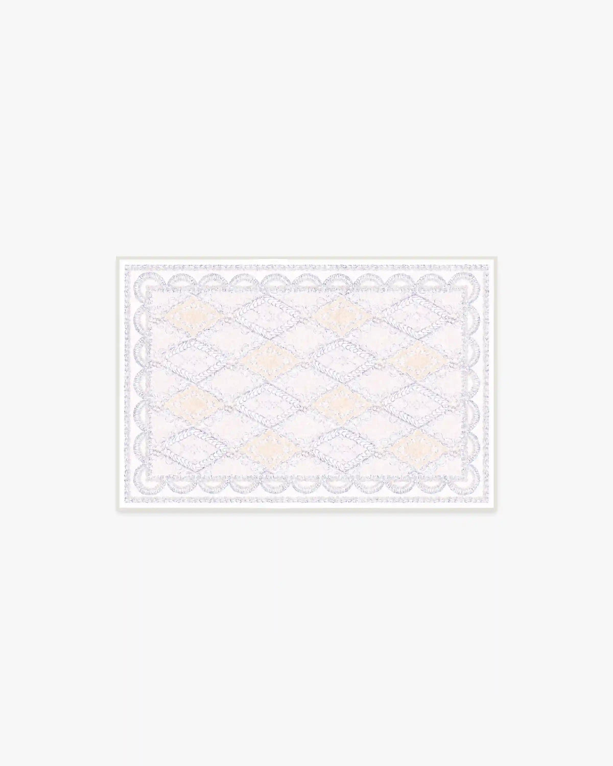 Happy Birthday Popo Cream & Rose Rug by Humberto Leon