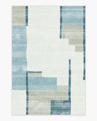 Haylan Ivory & Blue Rug