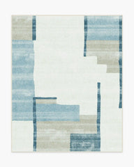 Haylan Ivory & Blue Rug