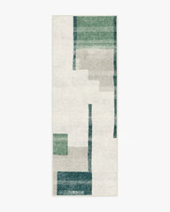Haylan Ivory & Green Rug