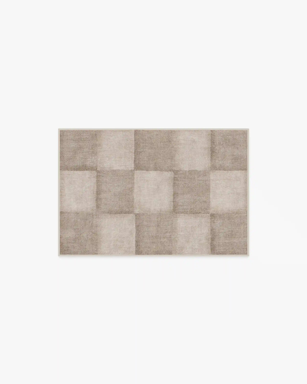 Hearth Check Warm Grey Rug