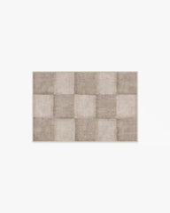 Hearth Check Warm Grey Rug