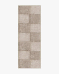 Hearth Check Warm Grey Rug