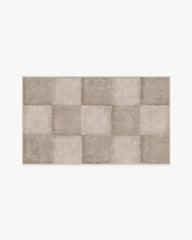 Hearth Check Warm Grey Rug