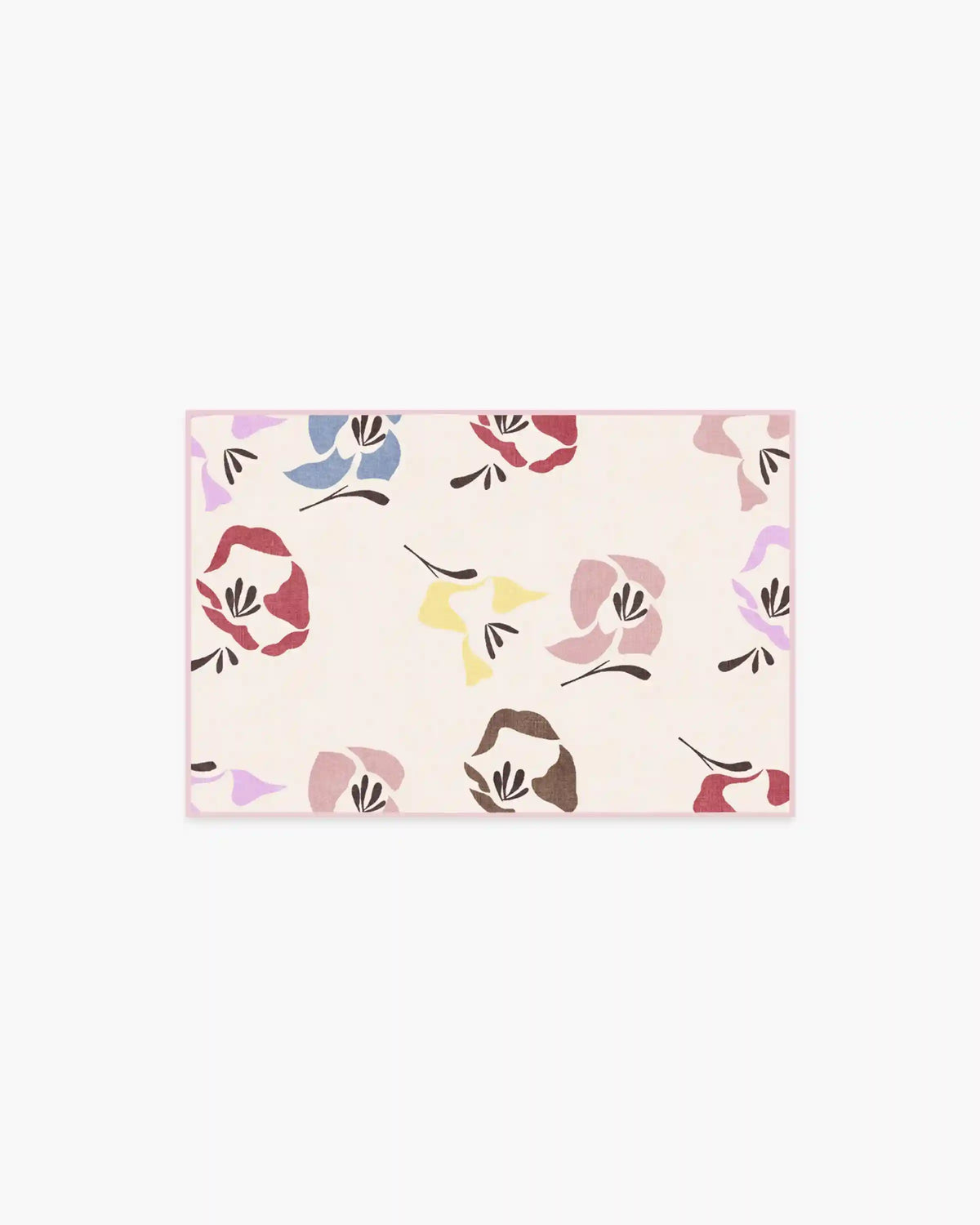 Helakka Cream Multicolor Rug by Marimekko
