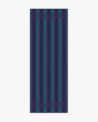 Helen Varsity Stripe Teal & Navy Rug by Humberto Leon