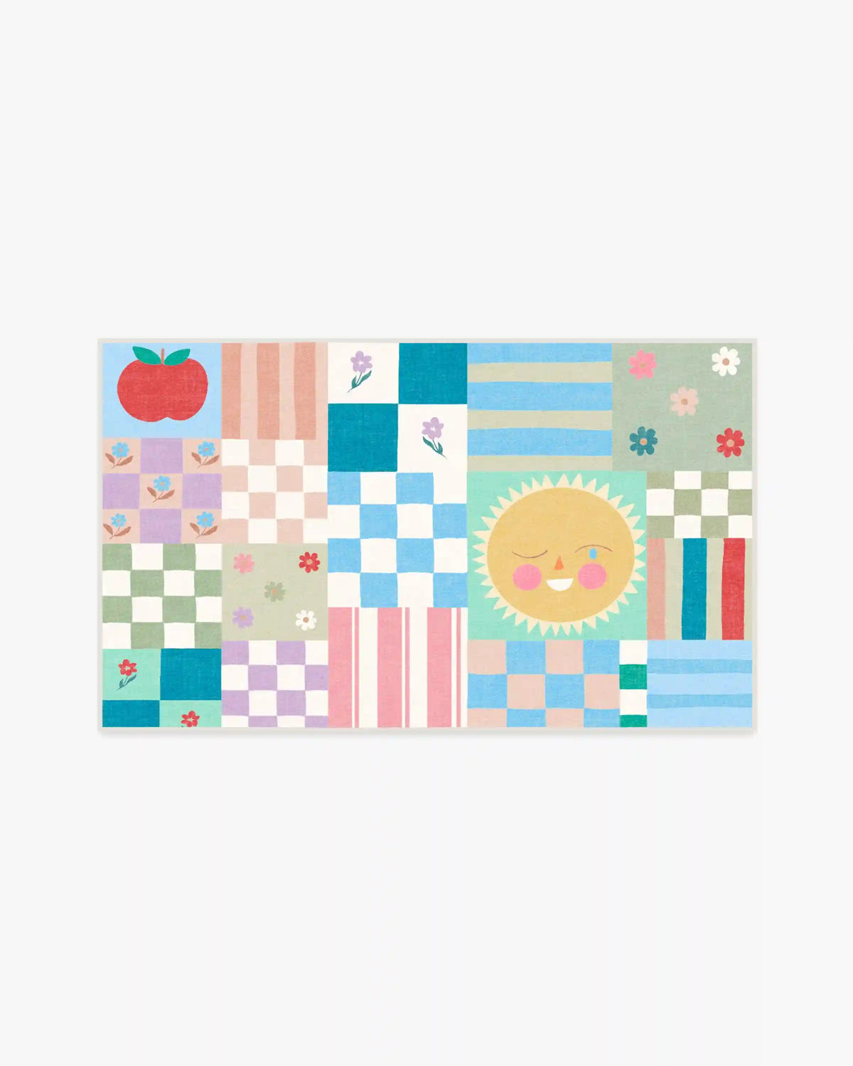 Hello Sunshine Patchwork Multicolor Rug