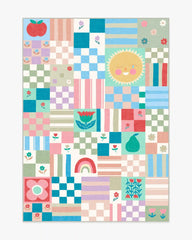 Hello Sunshine Patchwork Multicolor Rug