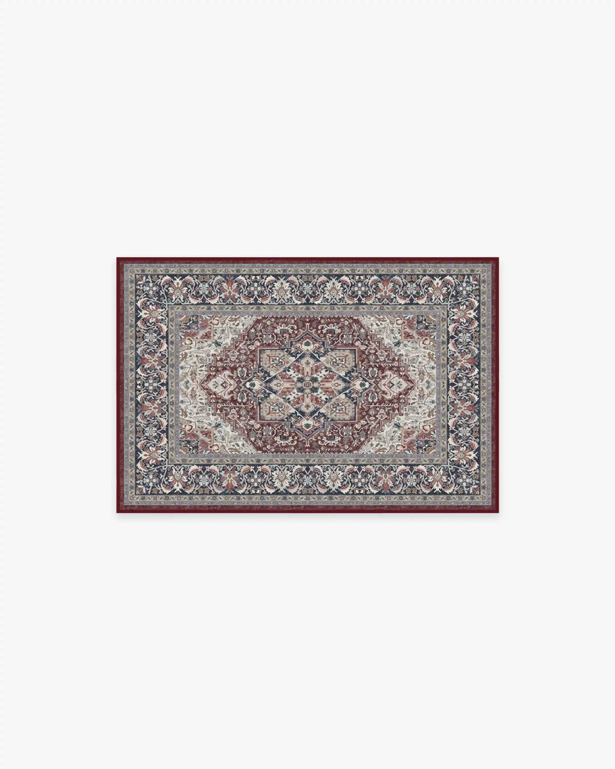 Hendesi Heriz Bordeaux Rug