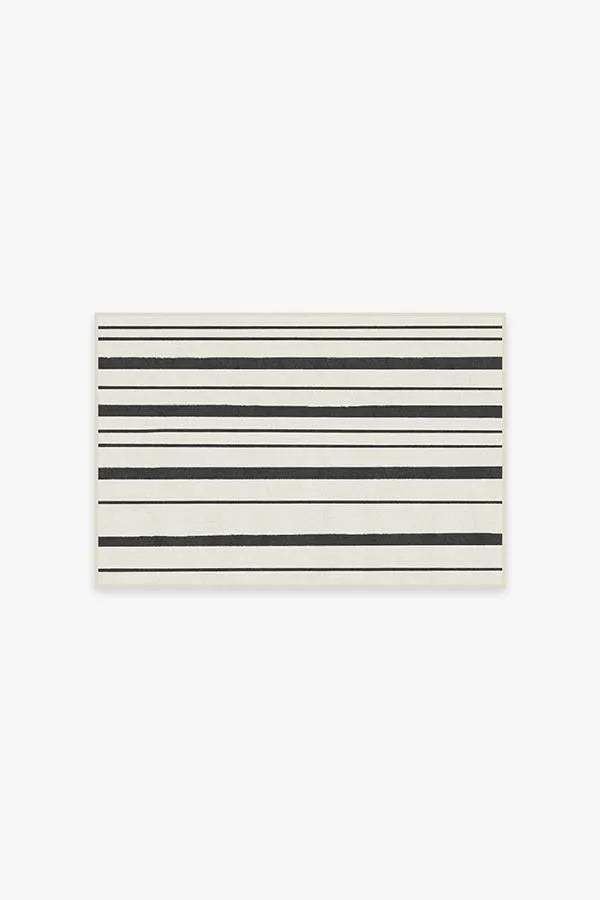 Hudson Stripe Black Rug