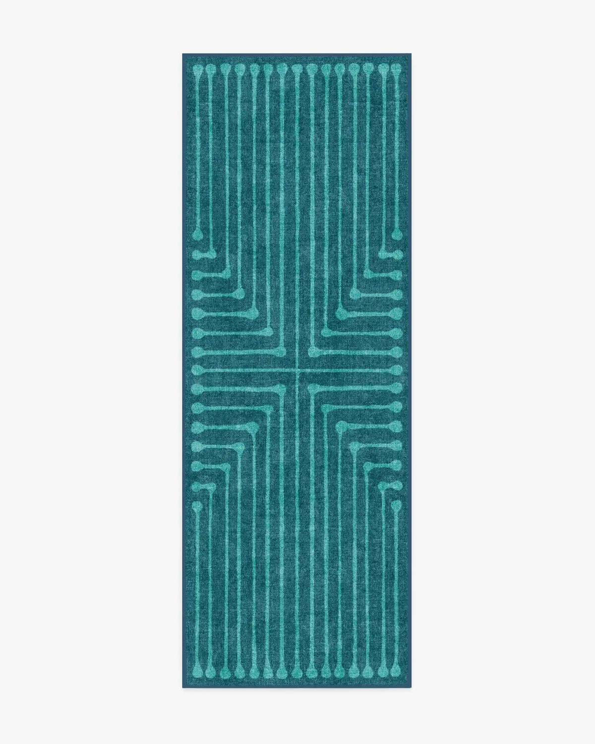 Inkdrop Blue & Teal Rug by Jonathan Adler